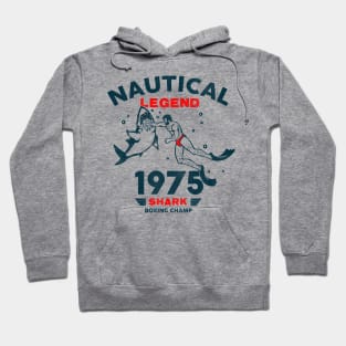 Nautical Legend Shark Boxing Champ 1975 Hoodie